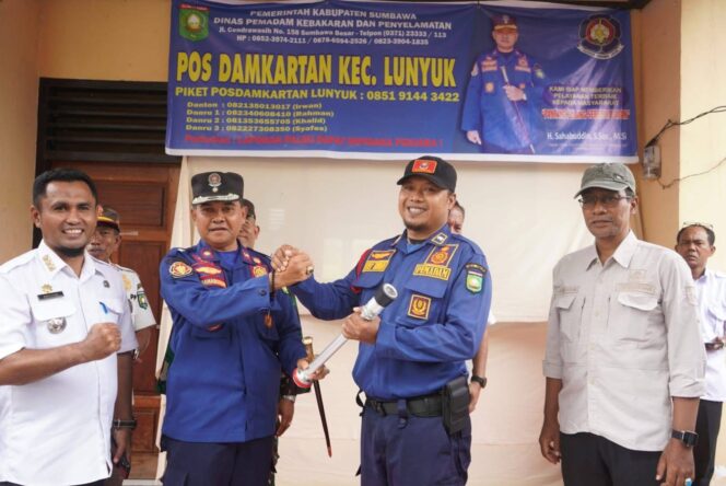 
 Prioritaskan Keselamatan Masyarakat, Pos Damkartan Kecamatan Lunyuk Diresmikan