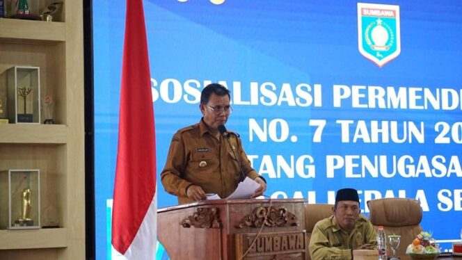 
 Sosialisasi Peraturan Mendasmen, Bupati Tekankan Penugasan Guru Sebagai Kepala Sekolah