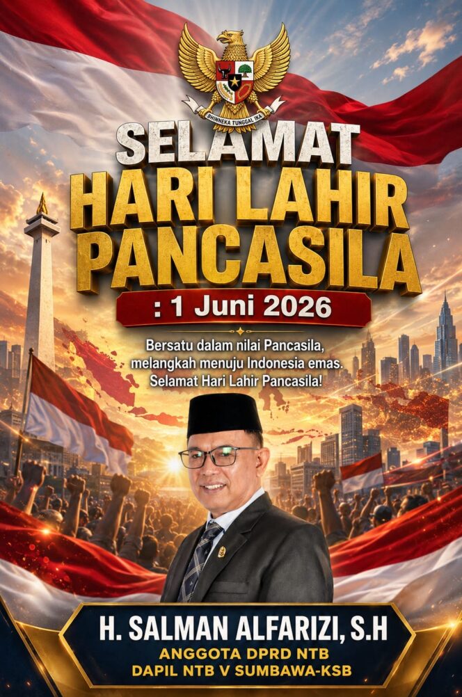 
 Anggota DPRD Provinsi NTB Salman Alfarizi Mengucapkan Selamat Hari Lahir Pancasila