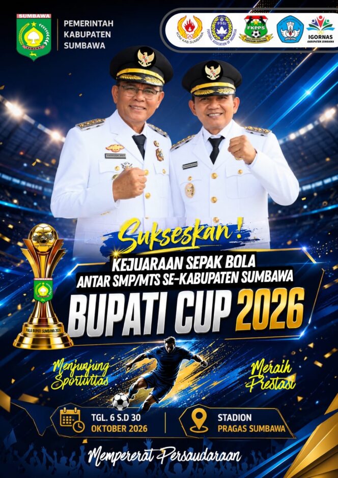 
 Kejuaraan Sepak Bola Bupati Cup 2026 Antar SMP/MTs Siap Digelar