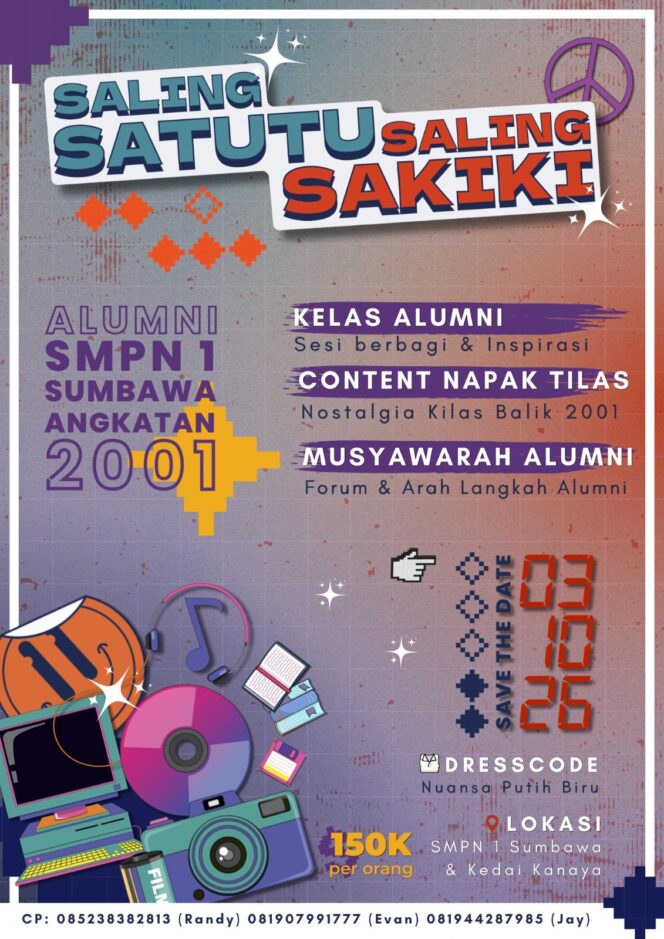 
 Ayo Hadiri Temu Alumni SMPN 1 Sumbawa Angkatan 2001